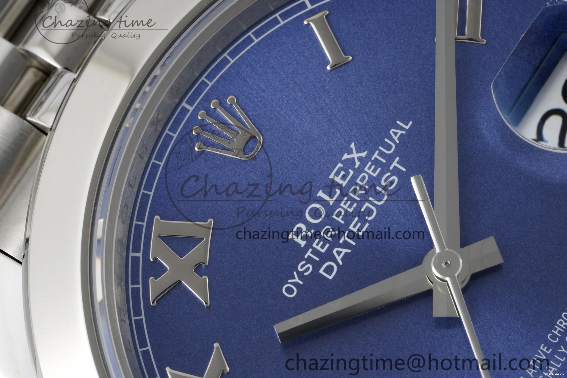 0227 Snug DateJust 41 SS Polished Bezel KING 1:1 Best Edition 904L Steel Blue Roman Dial on Jubilee Bracelet VR 2213